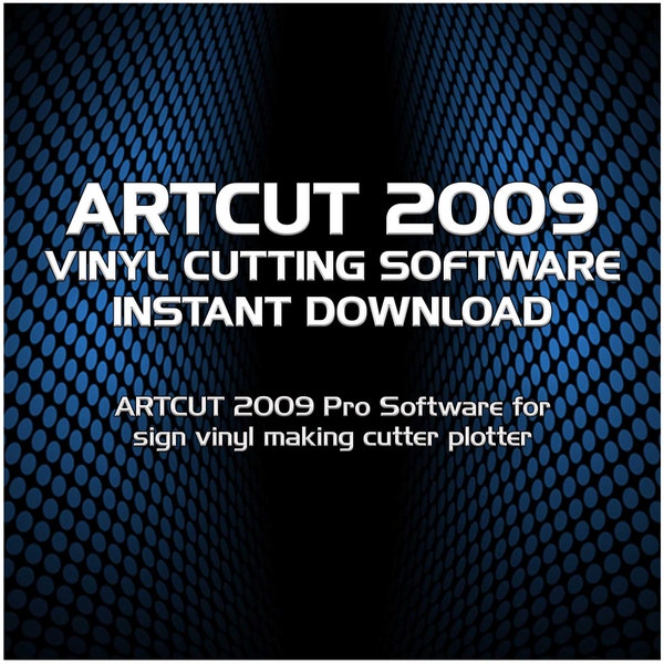 Artcut 2009 Vinyl Cutter Plotter Windows Software - Instant Download