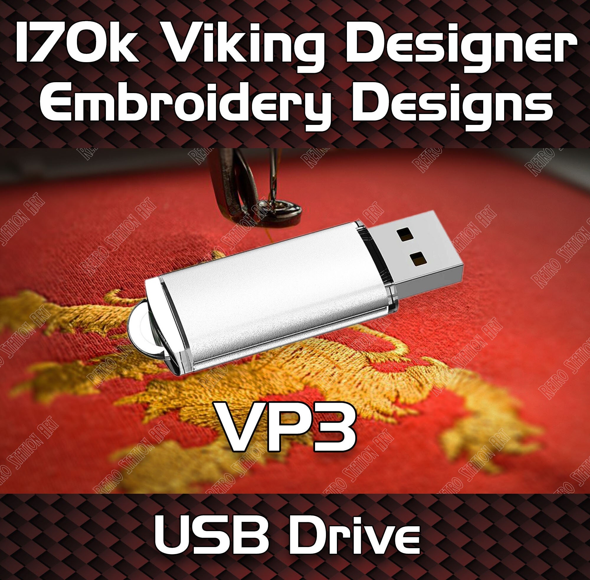 Embroidery Machine Designs Collection Viking Designer on USB Etsy