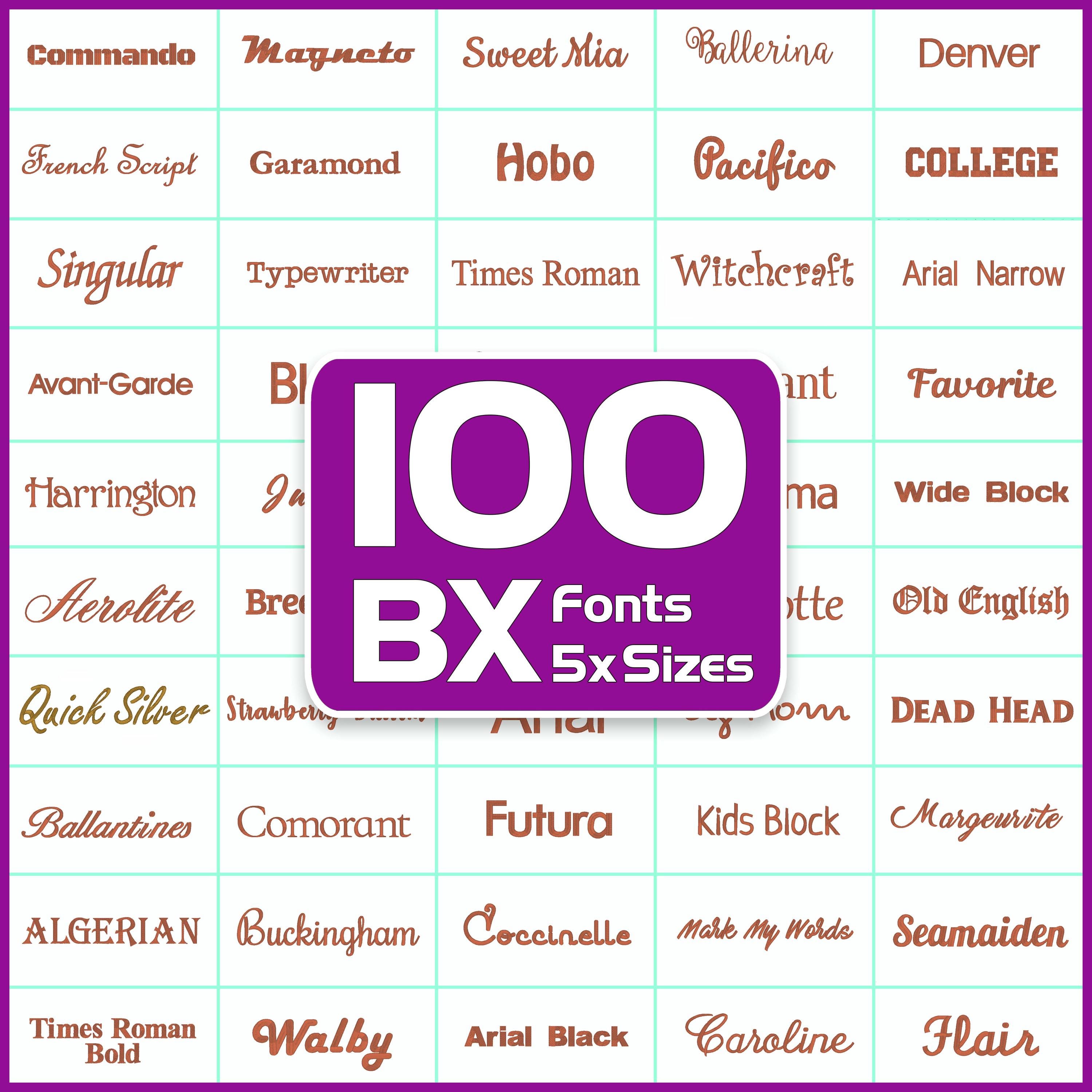 BX Embroidery Fonts Bundle, 100 Fonts set, Embroidery Machine Fonts, Embroidery Alphabet, Script, Letters Embroidery Monogram