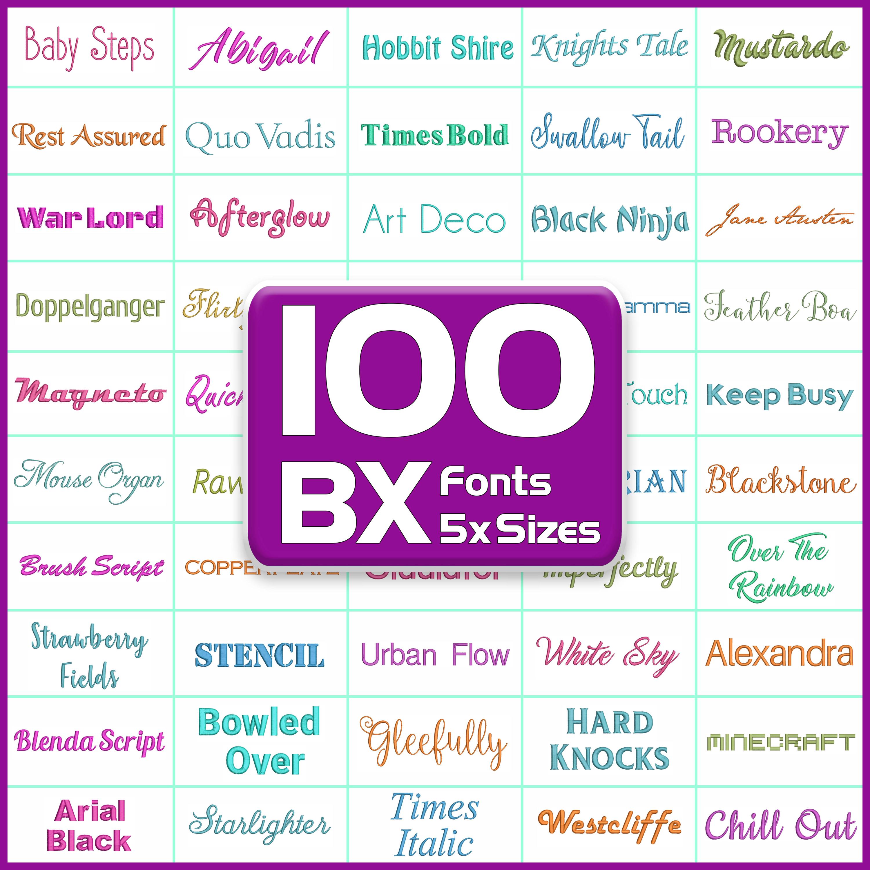 Free Jef Embroidery Fonts