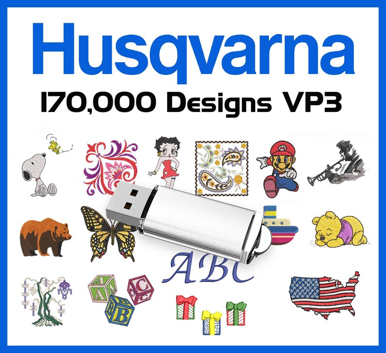 Embroidery Machine Designs Collection Viking Designer on USB Over