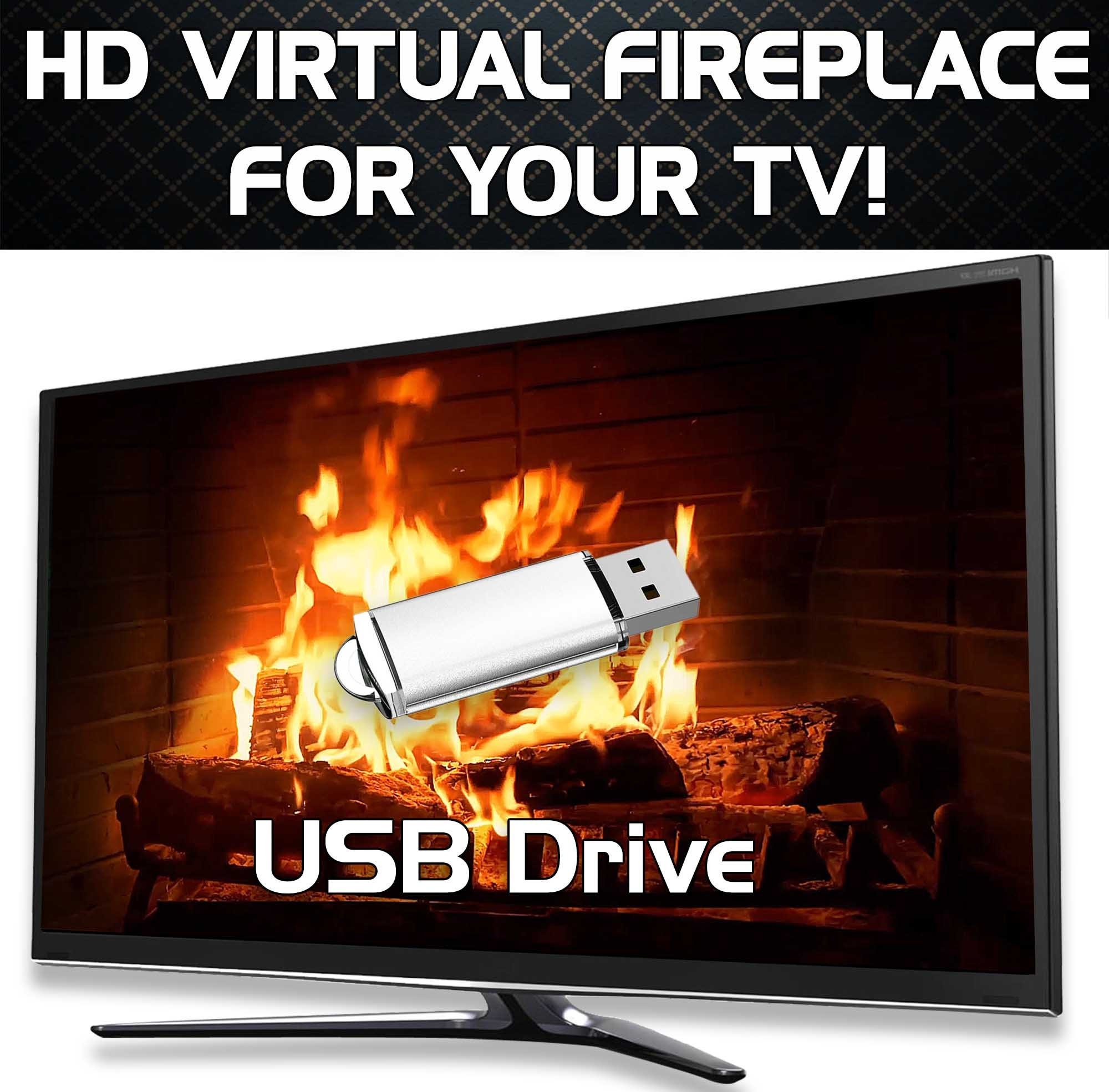 Relaxing Virtual Fireplace for Your TV 8 Hi Definition - Etsy