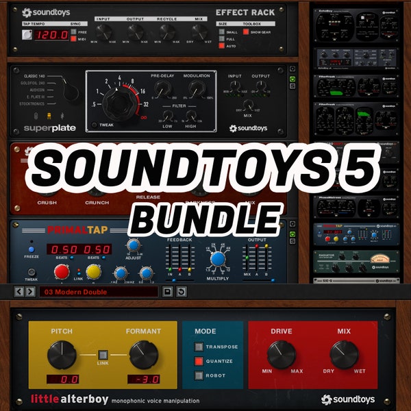 Soundtoys Ultimative FX v5 Bundle VST FX plugin, Musik plugin, Mixing, Mastering, Musikproduktion, nur für Windows