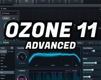 iZotope Ozone 11 Advanced Plugin, Music Production, Mixing, Mastering, for Windows Only