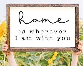 Home is wherever I am with you svg, Cut files, Printable, Clipart, Little houses SVG, png, dxf, JPG, EPS, Cut Files, Love grows best sign