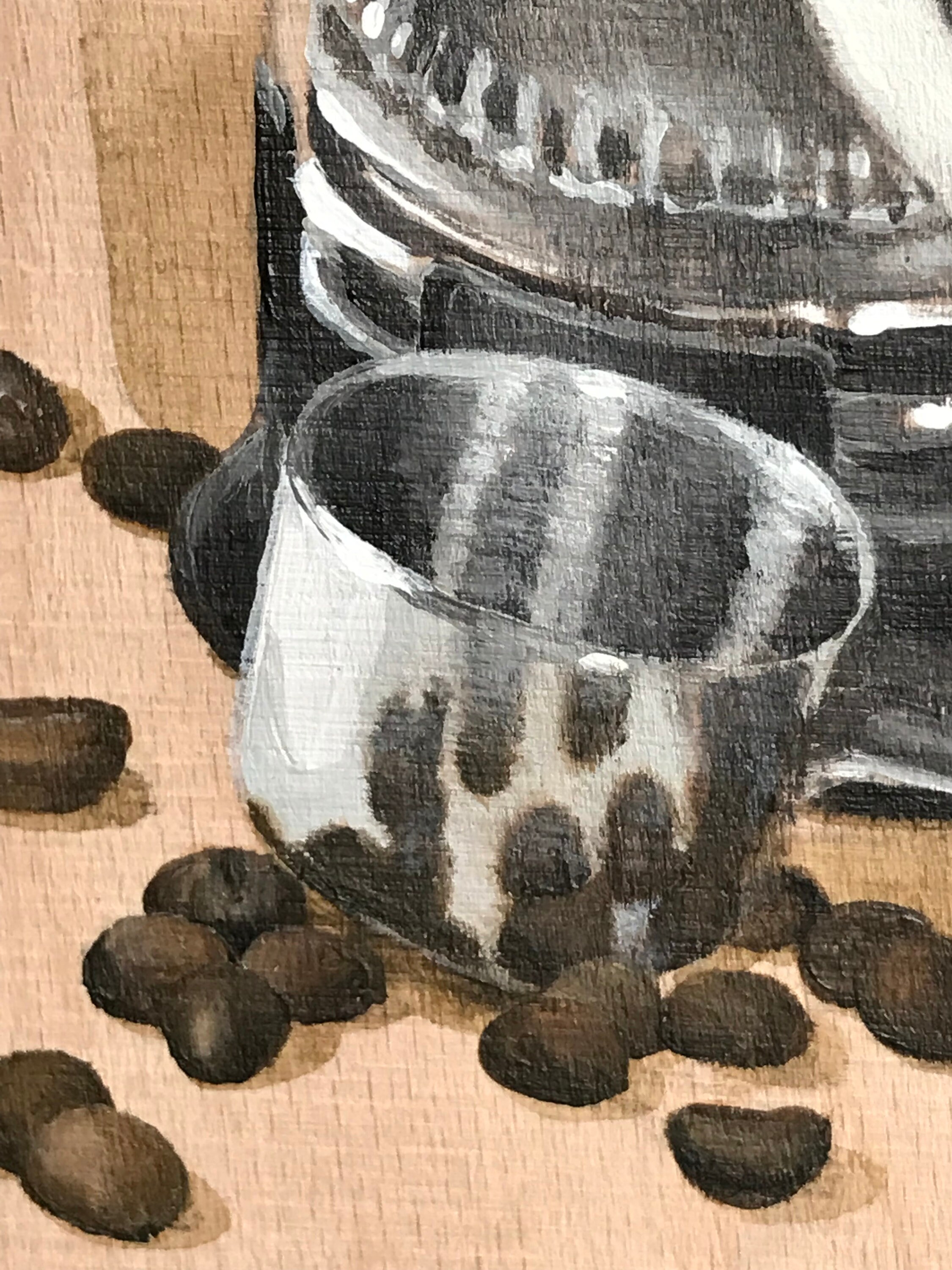 油彩画　coffee time COFFEE TIME (giclée Fine Art Print on Paper or Canvas