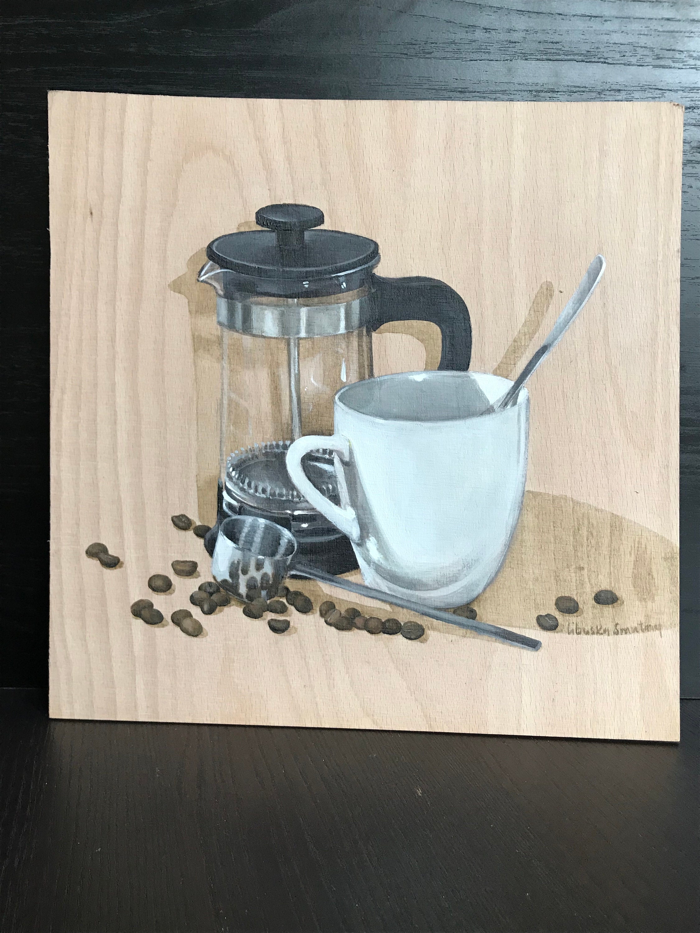 油彩画　coffee time Coffee Time' Giclee Print - The Vintage Collection | Art.com