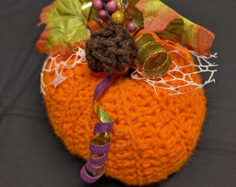 Crochet pumpkins, Halloween decorations, pumpkin decor