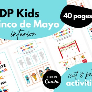 KDP Activity Book for Cinco de Mayo ⋆ Kids Interior Canva Template ⋆ 8.5x11
