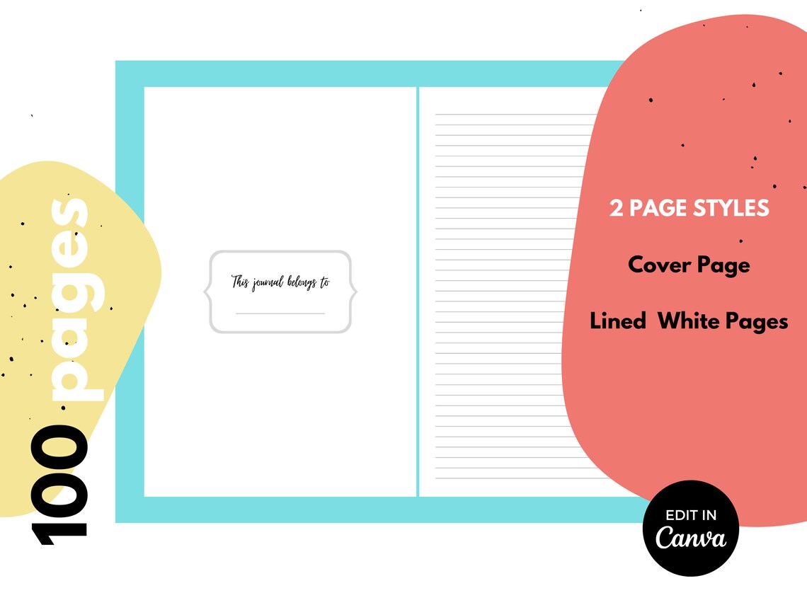 KDP Lined Journal Interior ⋆ Canva Template ⋆ 6x9 - Etsy