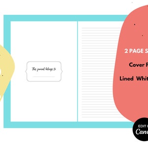 KDP Lined Journal Interior ⋆ Canva Template ⋆ 6x9 - Etsy