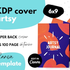 KDP Cover Template ⋆ Canva ⋆ 6x9 Artsy