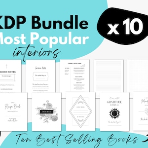 KDP Interiors Bundle ⋆ 10 Bestsellers ⋆ Editable Canva Templates