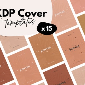KDP Cover Templates x15 ⋆ Canva Template ⋆ Earth Tones