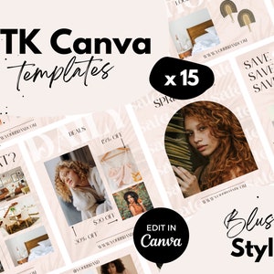LTK Canva Template ⋆ Pink Blush Style ⋆ 15 LTK Posts