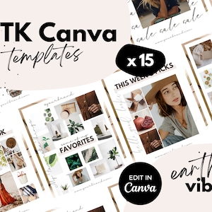 LTK Canva Template ⋆ Earthy Vibes ⋆ 15 LTK Posts