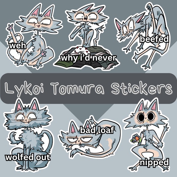 Lykoi Shiggy Stickers