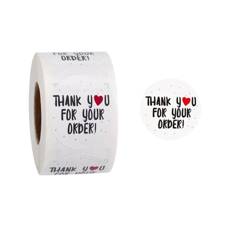 100 Thank You Stickers Labels for Your Order Thank You for - Etsy