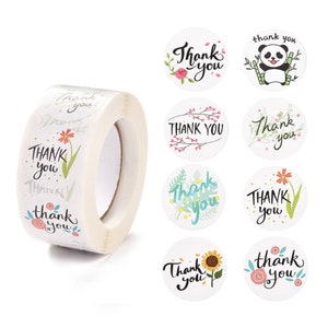 100 bedankstickers Etiketten voor je bestelling Bedankt voor het steunen van My Small Business Verpakkingsstickers Verzendbenodigdheden