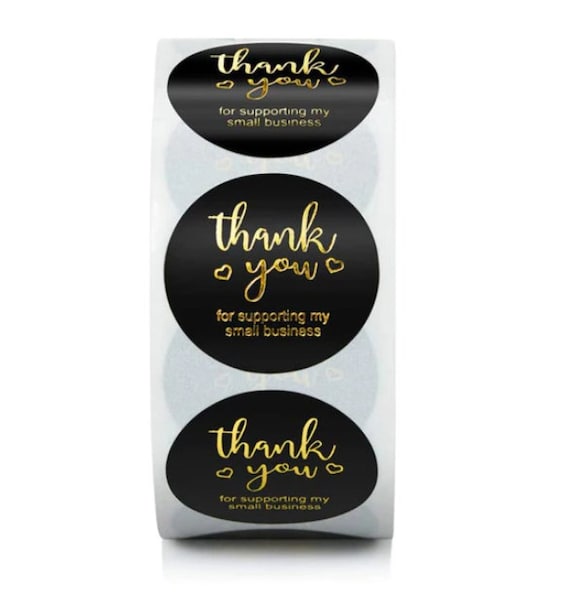 Etichette Rotonde 30 Mm - Thank You - Kraft X100 - Perles & Co - Foto 8