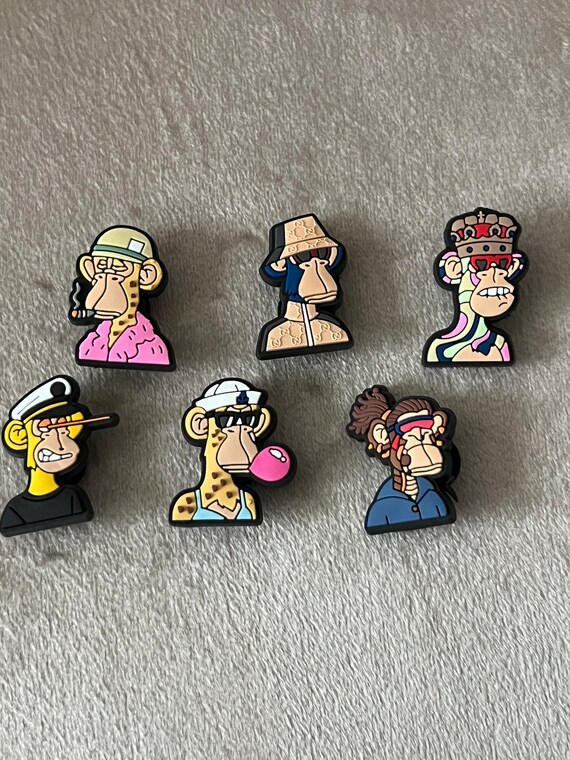 Limited Edition Kaws Croc Charms 4pk Bored Ape Yacht Club