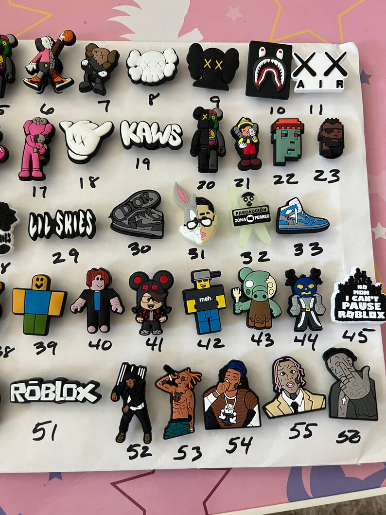 Kaws Croc Charms BAYC Bad Bunny Glow Charms for Crocs Etsy