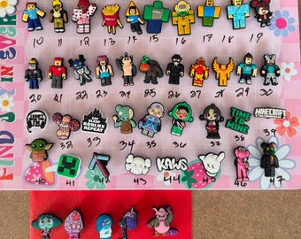 Roblox Crocs  Pop Mart Charms for Crocs Acc for Gamers Kaws