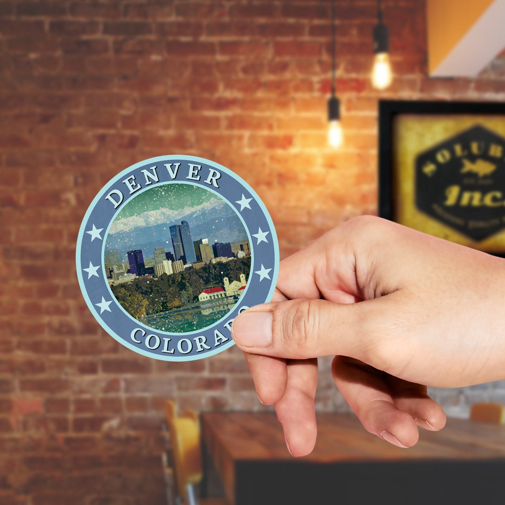 Denver Colorado 79149 Vinyl Sticker Set For Luggage Or Laptop A5 - Foto 8