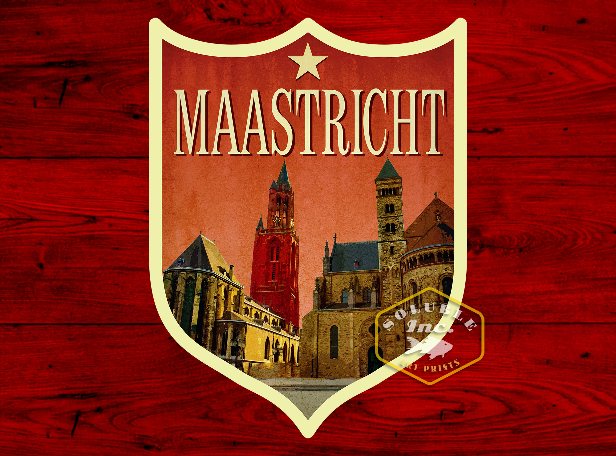 Vinyl Sticker Maastricht Stad – 6,3 Cm, Zwart, Voor Auto, Bumper Of Raam, Gestanst Zonder Achtergrond, Buiten- En Binnen Gebruik, Duurzame Kwaliteit
