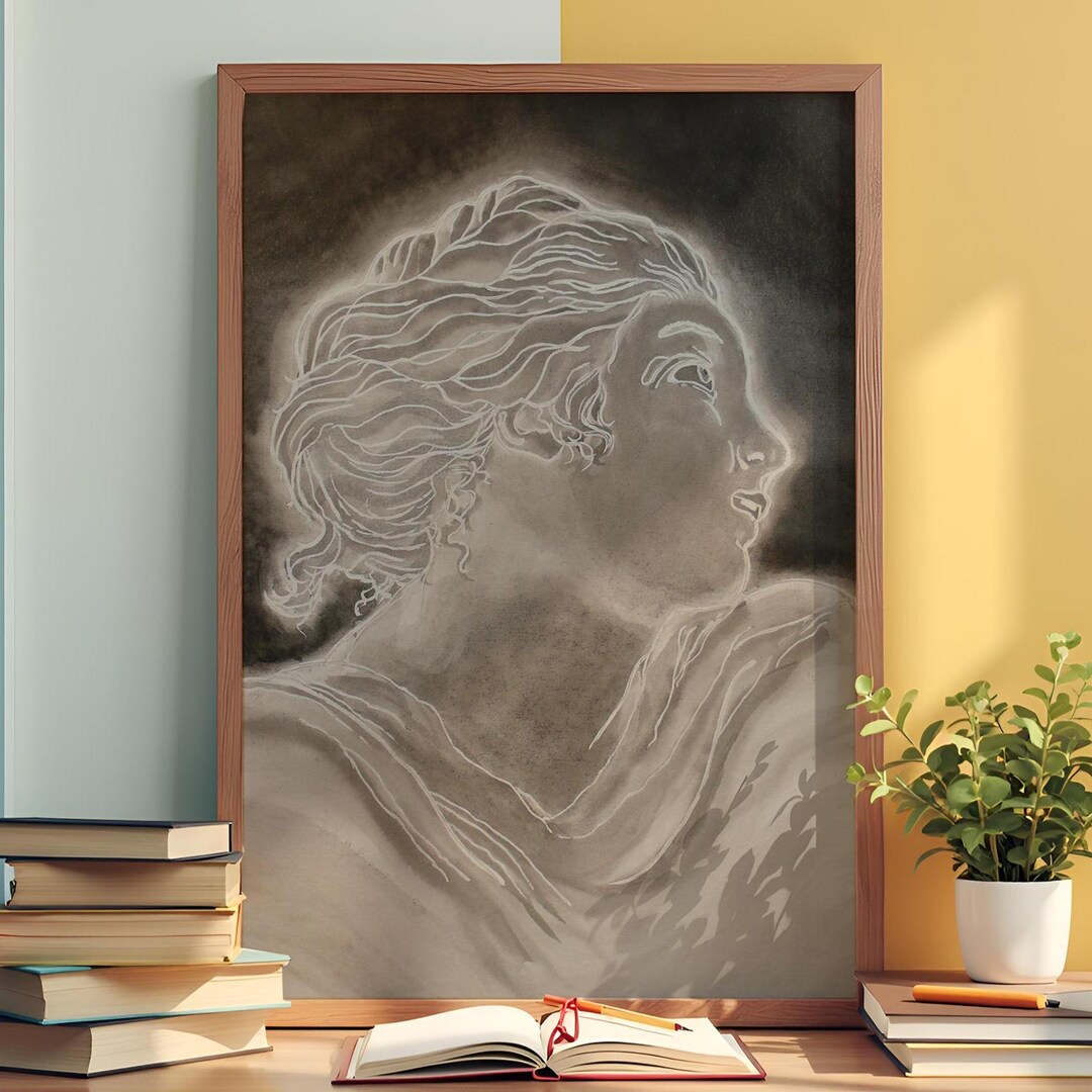 Classical Portrait # 3, Original Ink Drawing - Etsy