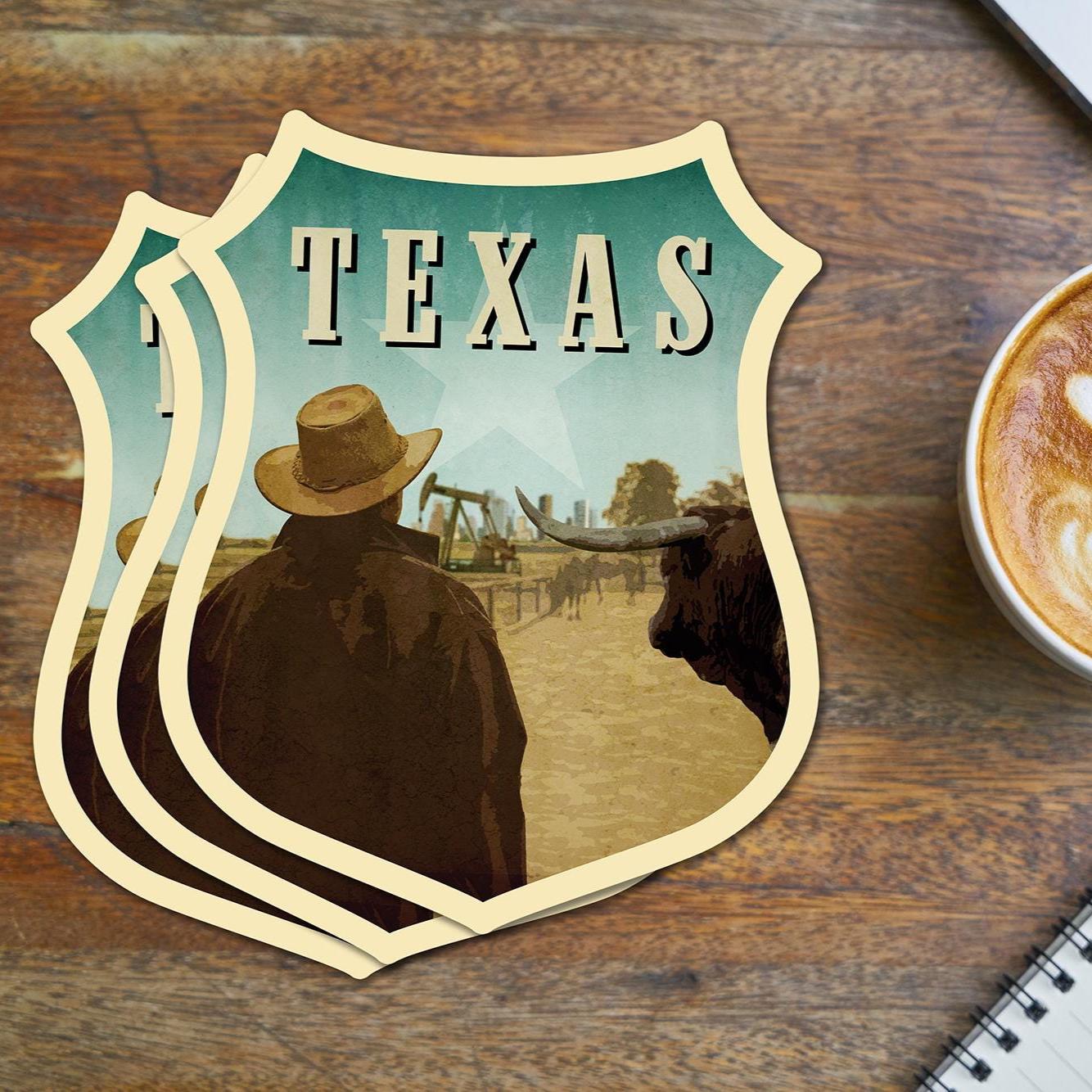 Alpine Texas Vintage Travel Decal Sticker by hilda74 | Redbubble