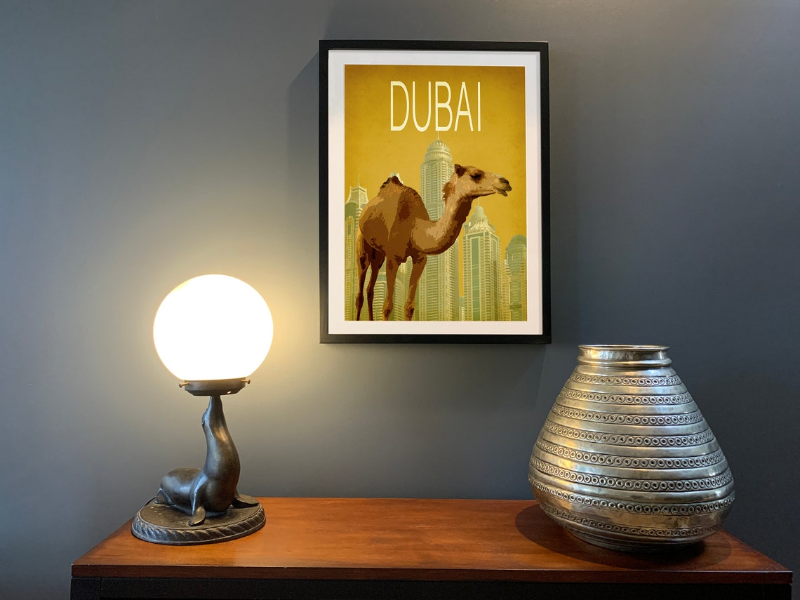 Dubai Travel Poster Dubai Poster Dubai Print Travel Etsy UK