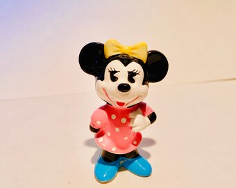 Minnie Mouse Collectible - Minnie Keramisch Beeldje - Minnie Beeldje - Disney Collectible- Mickey - Vintage Minnie