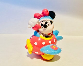 Minnie muis keramisch beeldje- Minnie beeldje - Disney Collectible- Mickey - Vintage Minnie