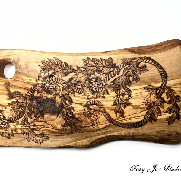 Pyrography Cutting Board Etsy