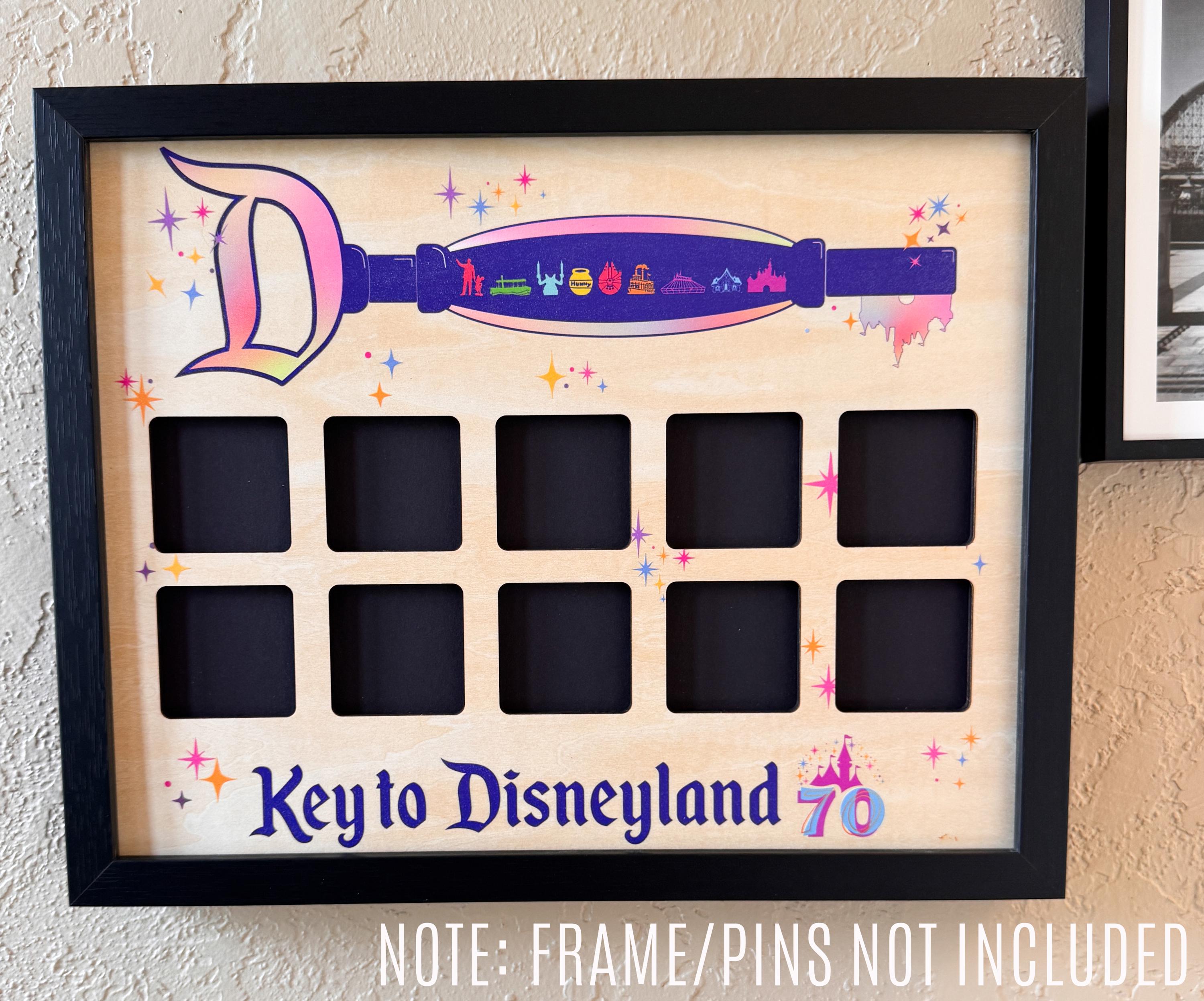 70th Anniversary Key Pin Display Frame Insert (original and Gold Sets ...