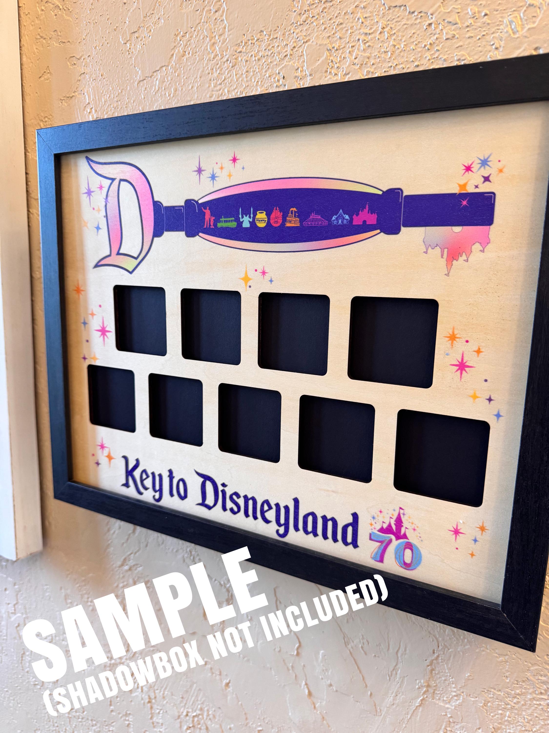 70th Anniversary Key Pin Display Frame Insert (original and Gold Sets ...