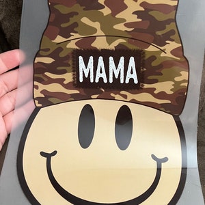 Camo Mama Smiley DTF