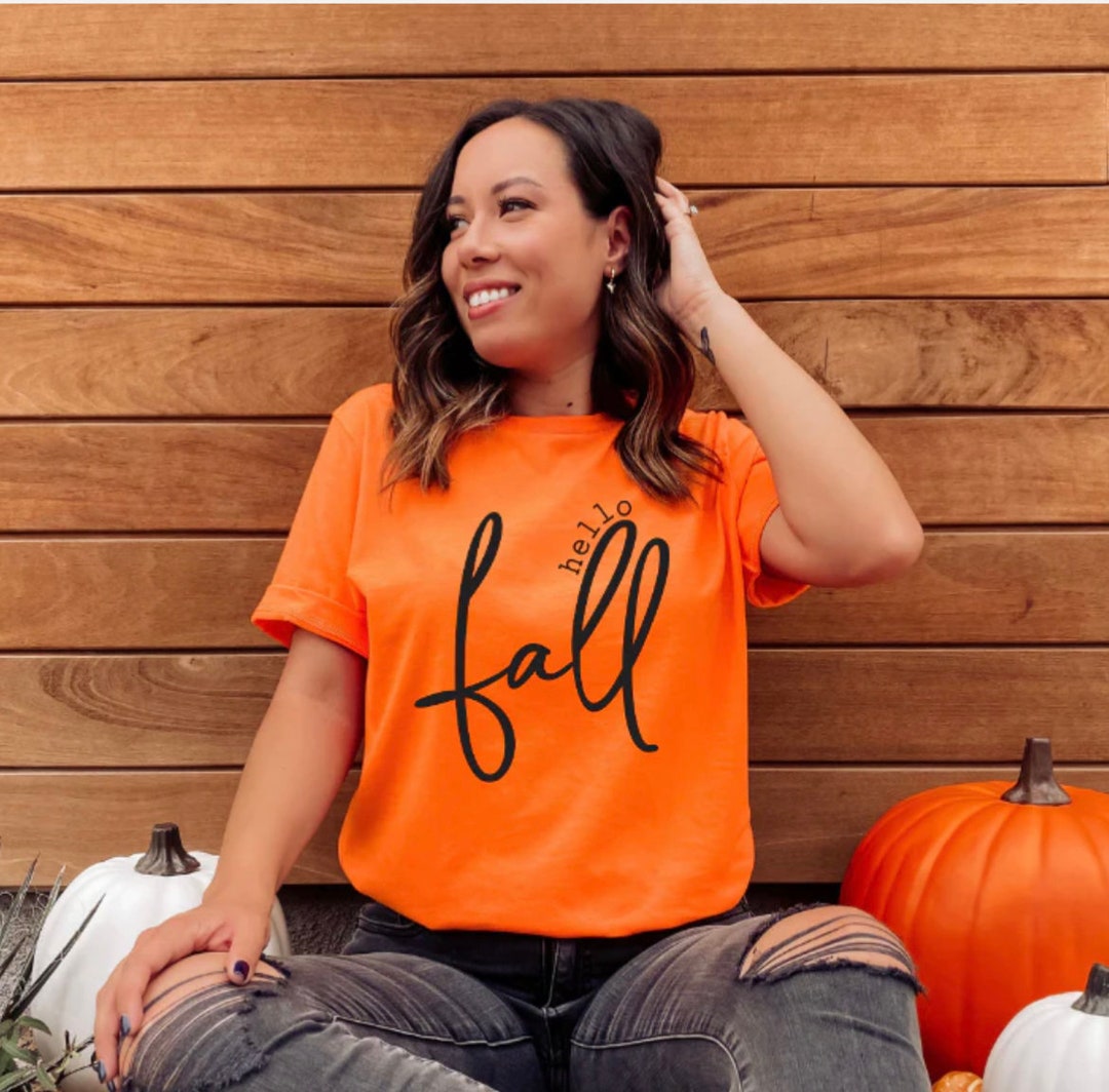 Hello Fall Screen Print - Etsy