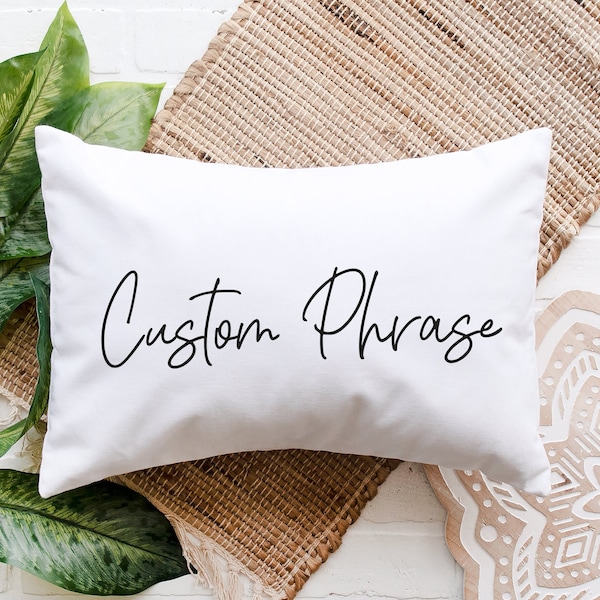 Text Pillow Etsy