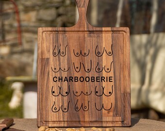 Charbooberie Charcuterie Board,Custom Cutting Board, Funny Cutting Board, Personalized Cutting Board, Engraved Cutting Board, Gift For Her