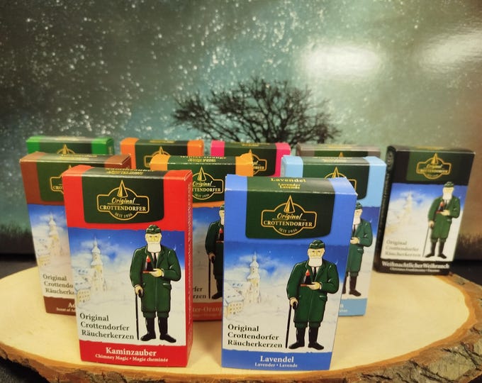 10 packs of Crottendorfer incense cones - various scents "Frankincense + Erzgebirge Christmas scent for incense houses/Christmas/Winter"