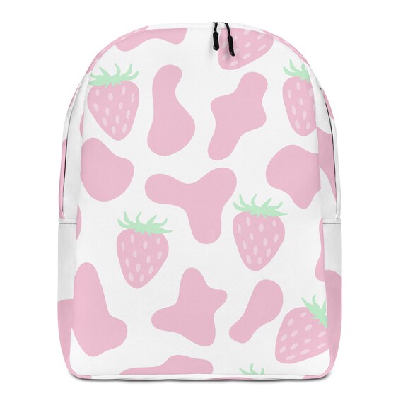 Strawberry Milk Backpack / Pink Cow 