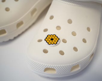 JWST James Webb Space Telescope Croc Charm | NASA Telescope Jibbitz Style | Space Keychain | Astronomy Gift | JWST Mirror Charm