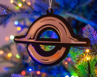 Gargantua Black Hole Themed Keychain  for Holidays Christmas Tree Decoration Science Physics NASA JWST Car hanging ornament interstellar 2