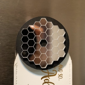 KECK Space Telescope Themed Fridge Magnet | Space Universe Exploration | Astronomy Gift | Science | Space | Physics | NASA | JWST