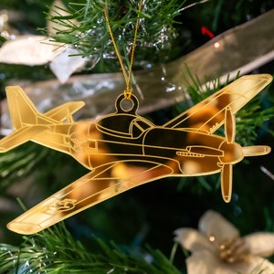 North American P51 Mustang Ornament inspired by Masters of the Air | WW2 WWII World War 2 | USAAF United States Air Force | P-51 Aviation