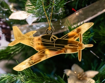 North American P51 Mustang Ornament inspired by Masters of the Air | WW2 WWII World War 2 | USAAF United States Air Force | P-51 Aviation