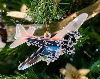 Acrylic Boeing B-17 Flying Fortress Ornament | Masters of the Air | WW2 WWII World War 2 | USAAF United States Air Force | Bloody Hundreth