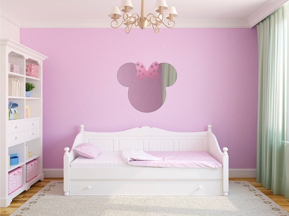 Mouse Ear Silhouette acrylic plexiglass Mirror Decoration for family & Friends, Holiday, Season, Gift [Premium Custom Personalized]